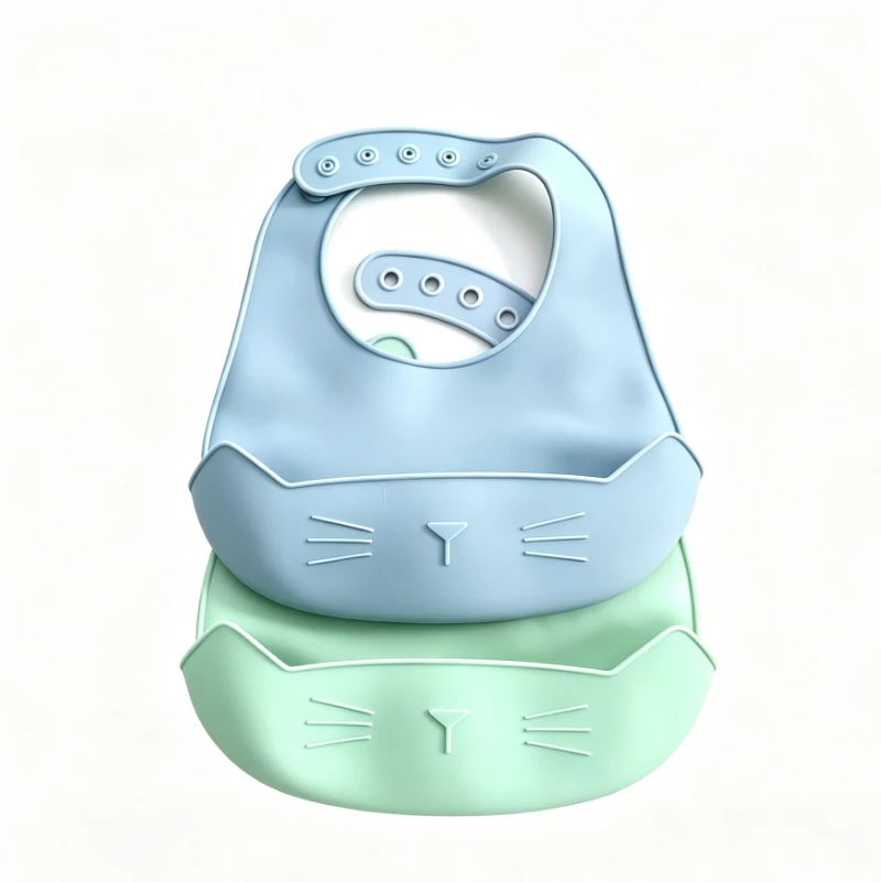 Custom Silicone Baby Bib for Infant Feeding1