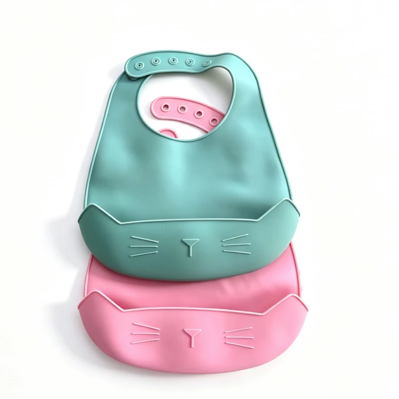 Custom Silicone Baby Bib for Infant Feeding2