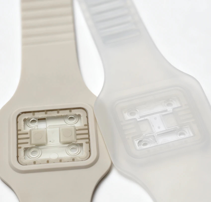 Custom silicone Overmold Watch Strap with Magnet1