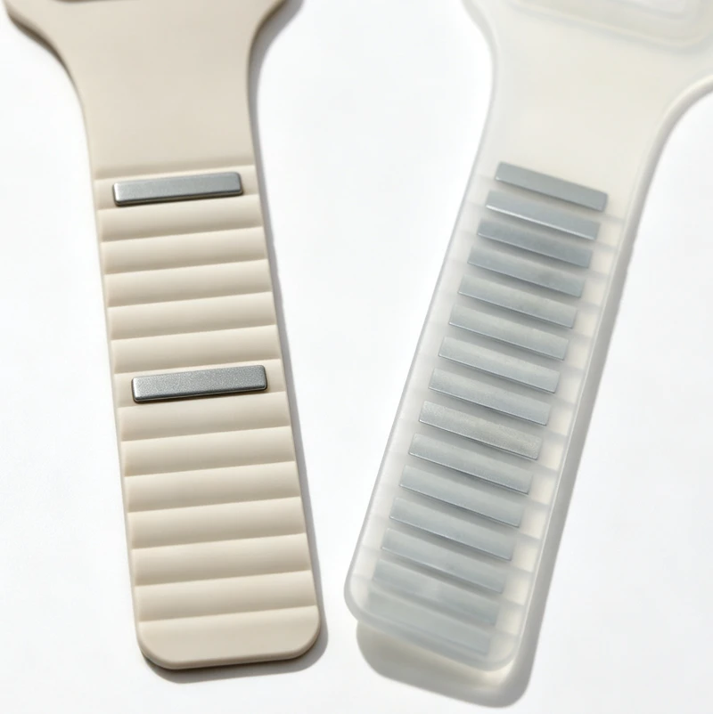 Custom silicone Overmold Watch Strap with Magnet4