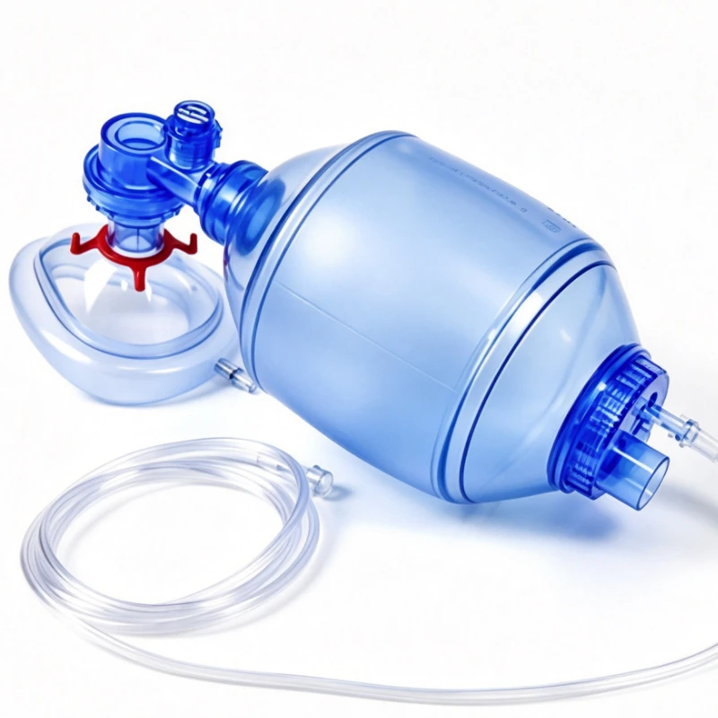 Silicone Manual Resuscitator Bag for Medical Emergency Ventilation