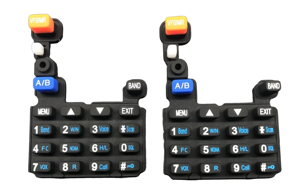 silicone coloered keypad