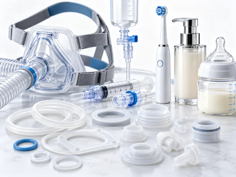 Medical and personal-care silicone seals used in healthcare devices and consumer products